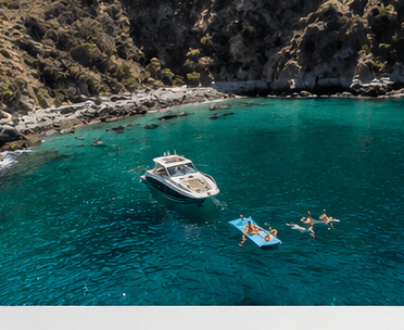 On the water · calm cove